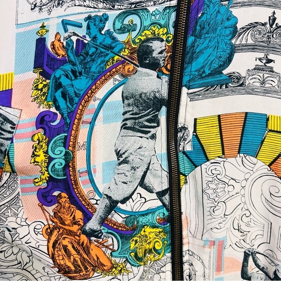 Vintage Silk Robert Stock Golf Retro Windbreaker Medium - Picture 3 of 10